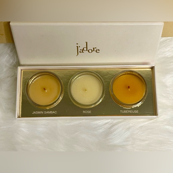 🆕 CHRISTIAN DIOR J’Adore 3-Piece Candle Set in Box From Japan - Picture 2 of 2